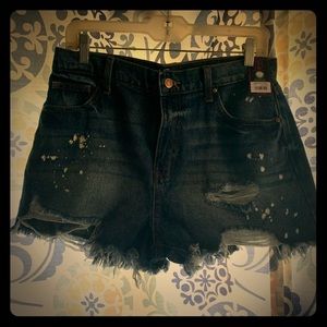 No boundaries high waisted denim shorts.